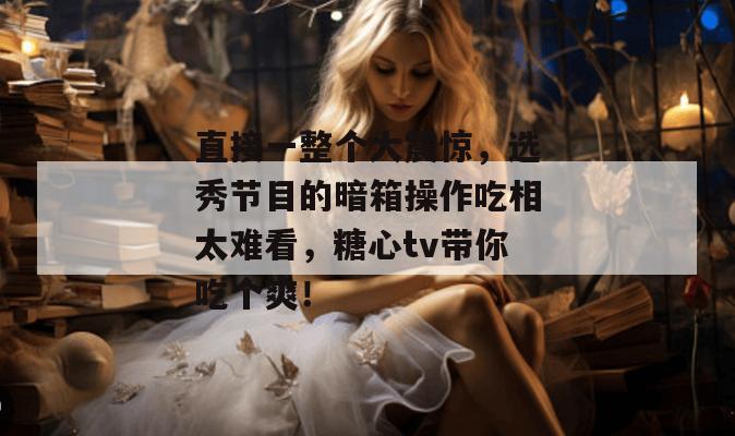 直接一整个大震惊，选秀节目的暗箱操作吃相太难看，糖心tv带你吃个爽！